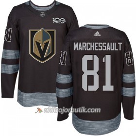 Män Ishockey Vegas Golden Knights Tröja Jonathan Marchessault 81 1917-2017 100th Anniversary Adidas Svart Authentic